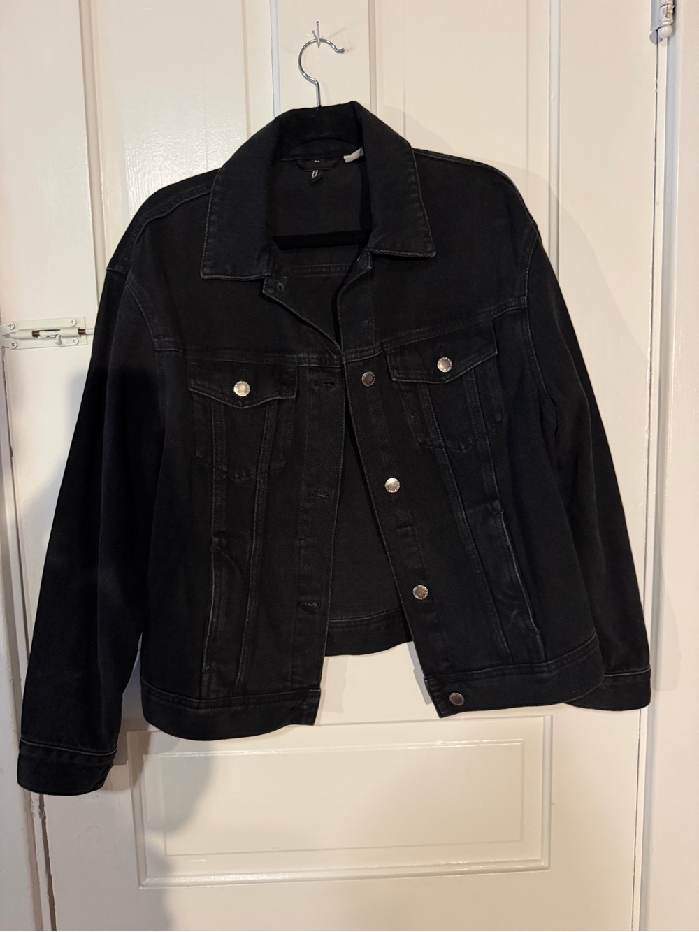 Classic Black Denim Jacket - Women